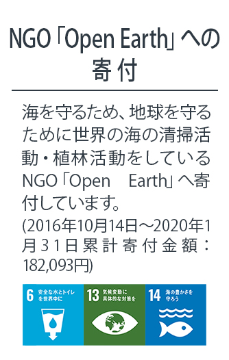 NGO「Open Earth」への寄付